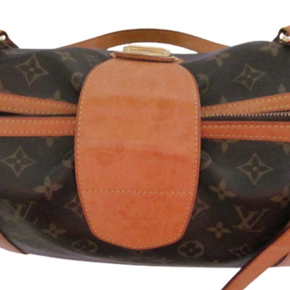 LOUIS VUITTON STRESA MONOGRAM + VACHETTA LEATHER DISCONTINUED LV HANDBAG - Picture 6 of 15